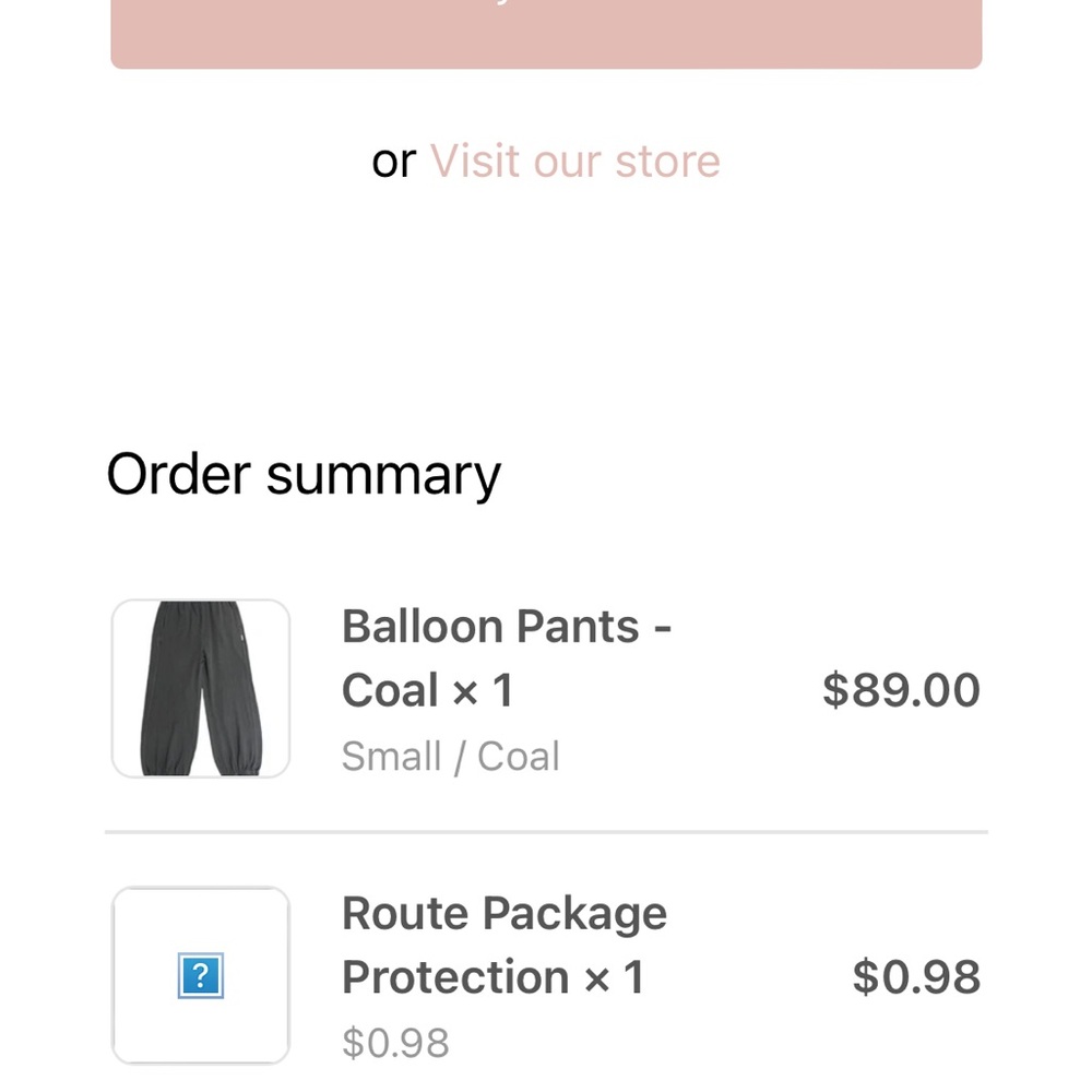 Le Bon Shoppe balloon pants in Coal